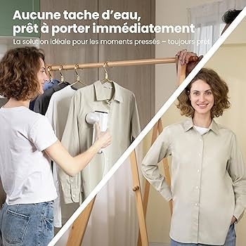 Défroisseur Vapeur Vertical Portable - Repassage Sans Planche