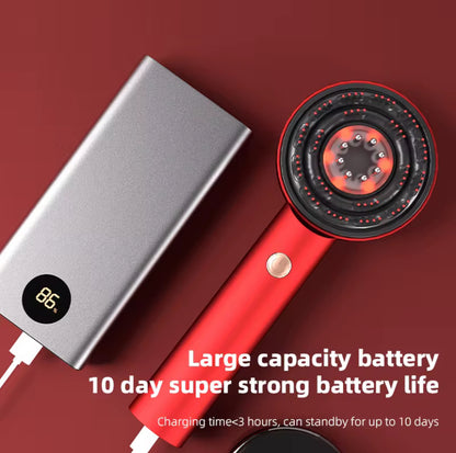 Brosse Massage Cheveux Électrique Waterproof - Cuir Chevelu Relaxant