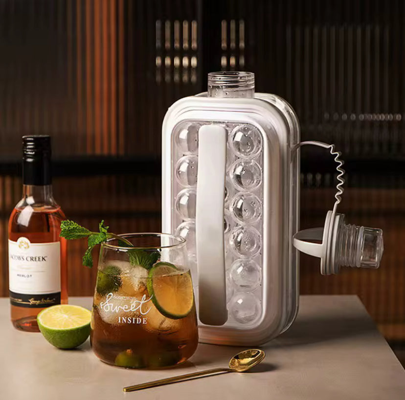 Bouteille à Glaçons Isotherme - Eau Fraîche 24h